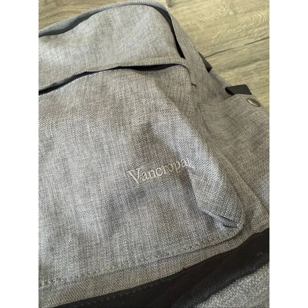 Vancropak Laptop Backpack Unisex Sz L Grey Heather Business Travel School Bag